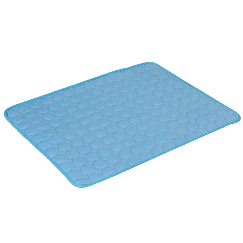 Dog Cooling Mat Summer Pet Cold Bed Extra Large For Small Big Dogs Pet Accessories Cat Durable Blanket Sofa Cat Ice Pad Blanket Blue