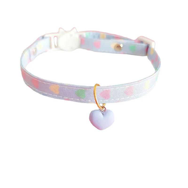 Pastel Heart Pet Collars Yellow