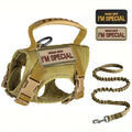 Tactical Military Vest Pet Tactical Training Cat Accessories Cat Dog Harness and Leash Set Kitten Accessories khaki