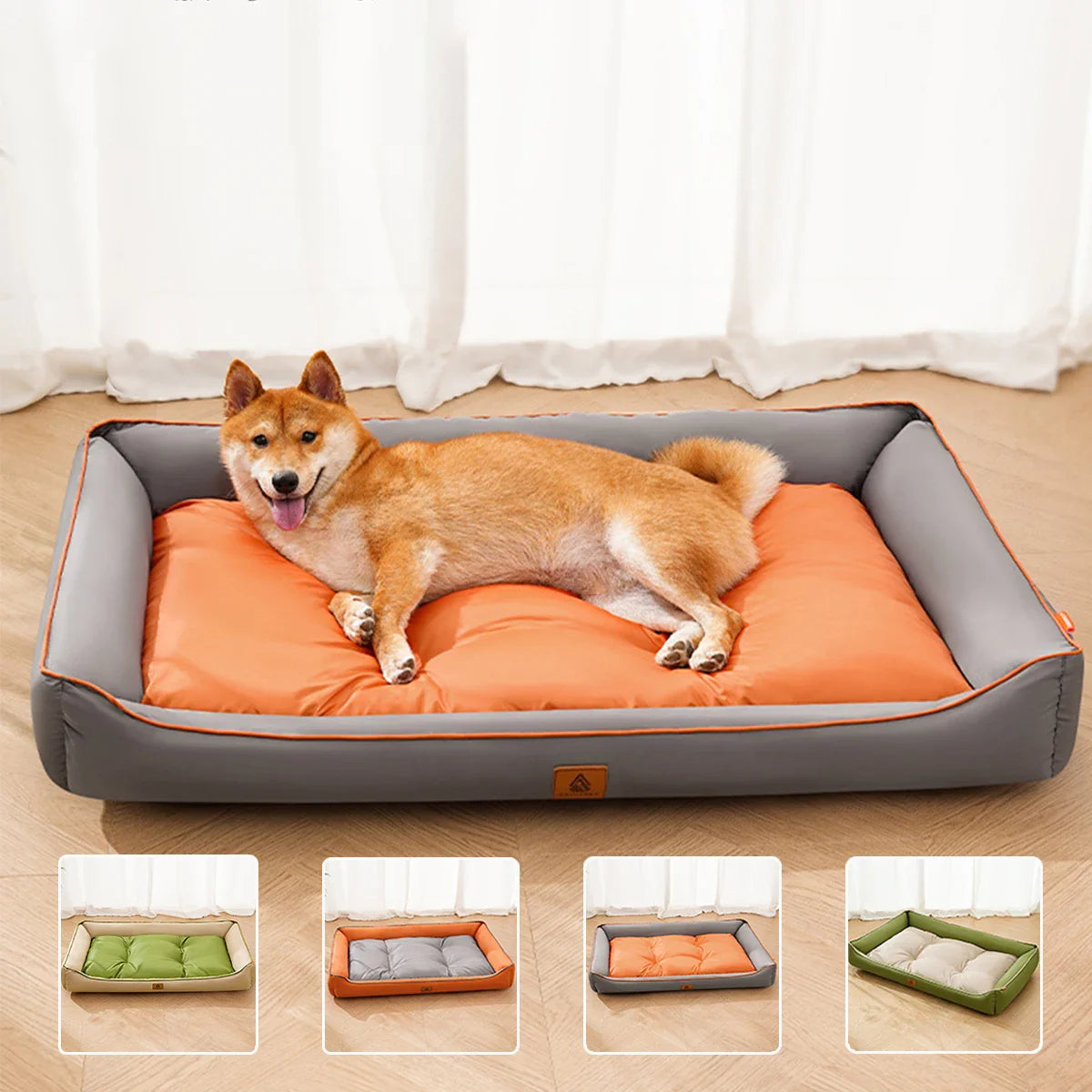 Large Waterproof Cooling Dog and Cat Bed Removable Washable Non-Slip All-Season Pet Mat