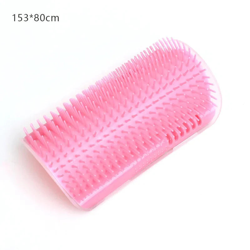 Cat Massage Brush & Hair Remover – Self-Grooming Wall Corner Comb for Cats | Detachable, Easy-Clean Pet Massage Tool Piink 153x80cm