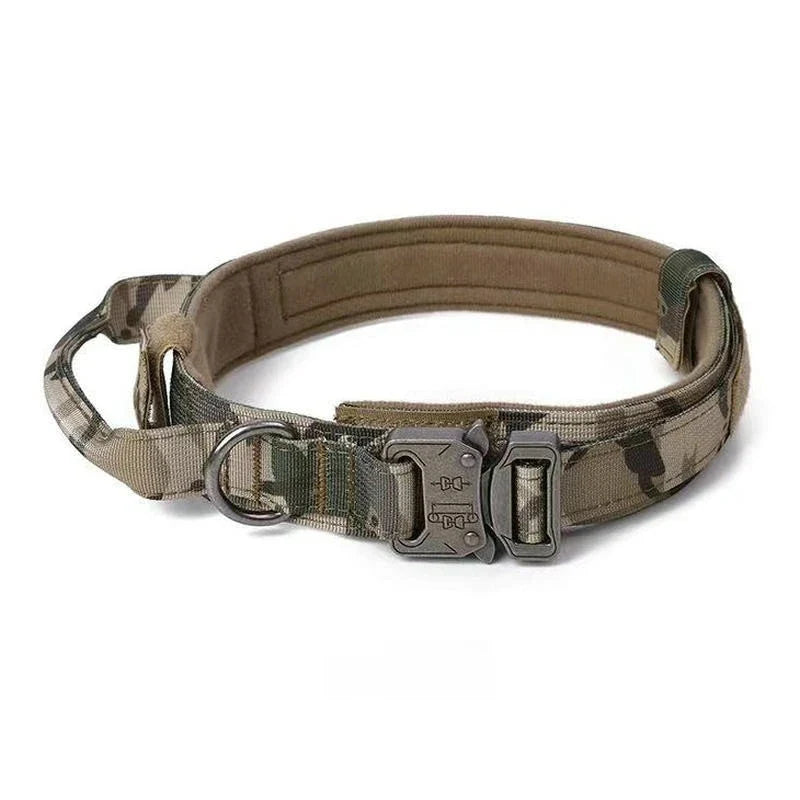 Tactical Dog Collar Adjustable Nylon Dog Supplies With Heavy Duty Metal Buckle Durable Training Collar For Medium And Large Dogs