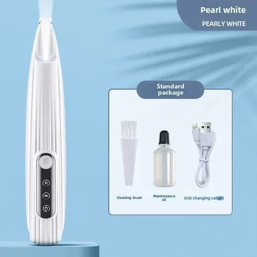 Cordless Dog Grooming Clippers — 18mm (0.71 in) Wide Blade, LED Light & LCD Display, Low-Noise Rechargeable Pet Paw Trimmer White set V1