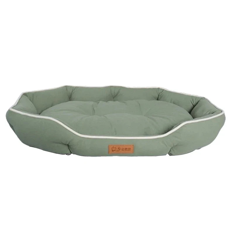 Large Dog Bed Waterproof Dog Bed for Big Dogs Summer Cooling Cat Bed Soft Sleeping Pet Mat All Seasons Puppy Mat for Chihuahua Oval green