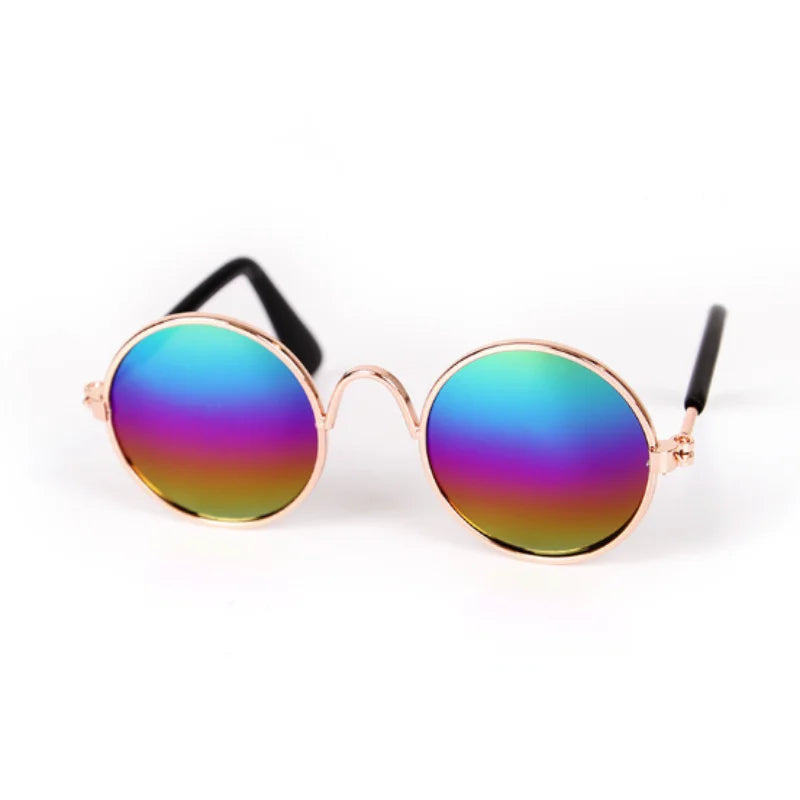 Non-Slip Pet Sunglasses for Cats and Small Dogs, Cute Cat Glasses Cosplay Photo Props Style 5 M