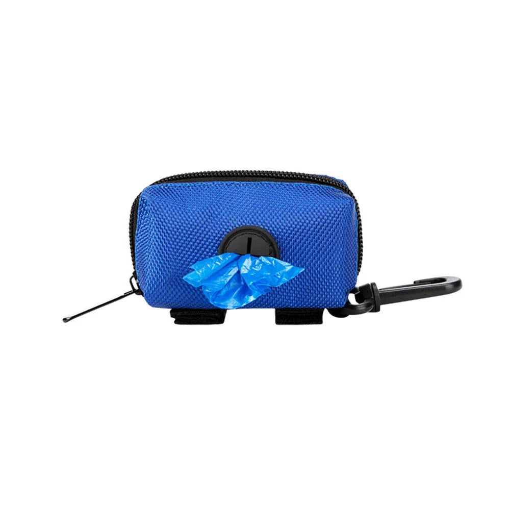 Portable Pet Waste Bag Dispenser — 1-Pack Dog Poop Bag Holder for Walks & Travel Dark blue