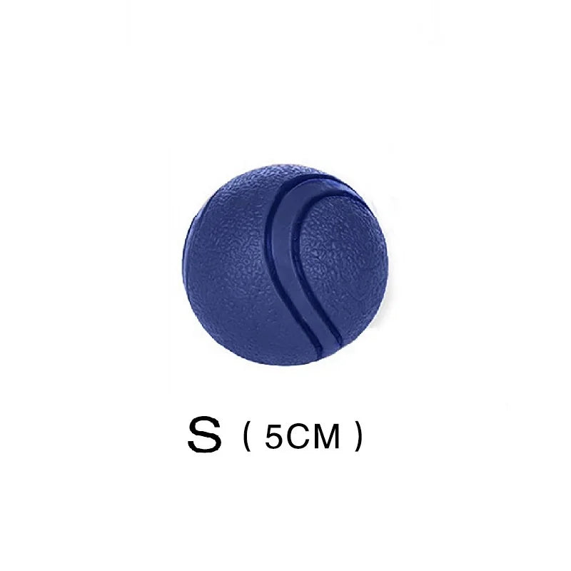 Bite-Resistant Rubber Dog Ball Toy – Chew-Proof Fetch Toy for Dogs & Puppies, Sizes S–XL (5–9 cm | 2–3.5 in) – Red blue S
