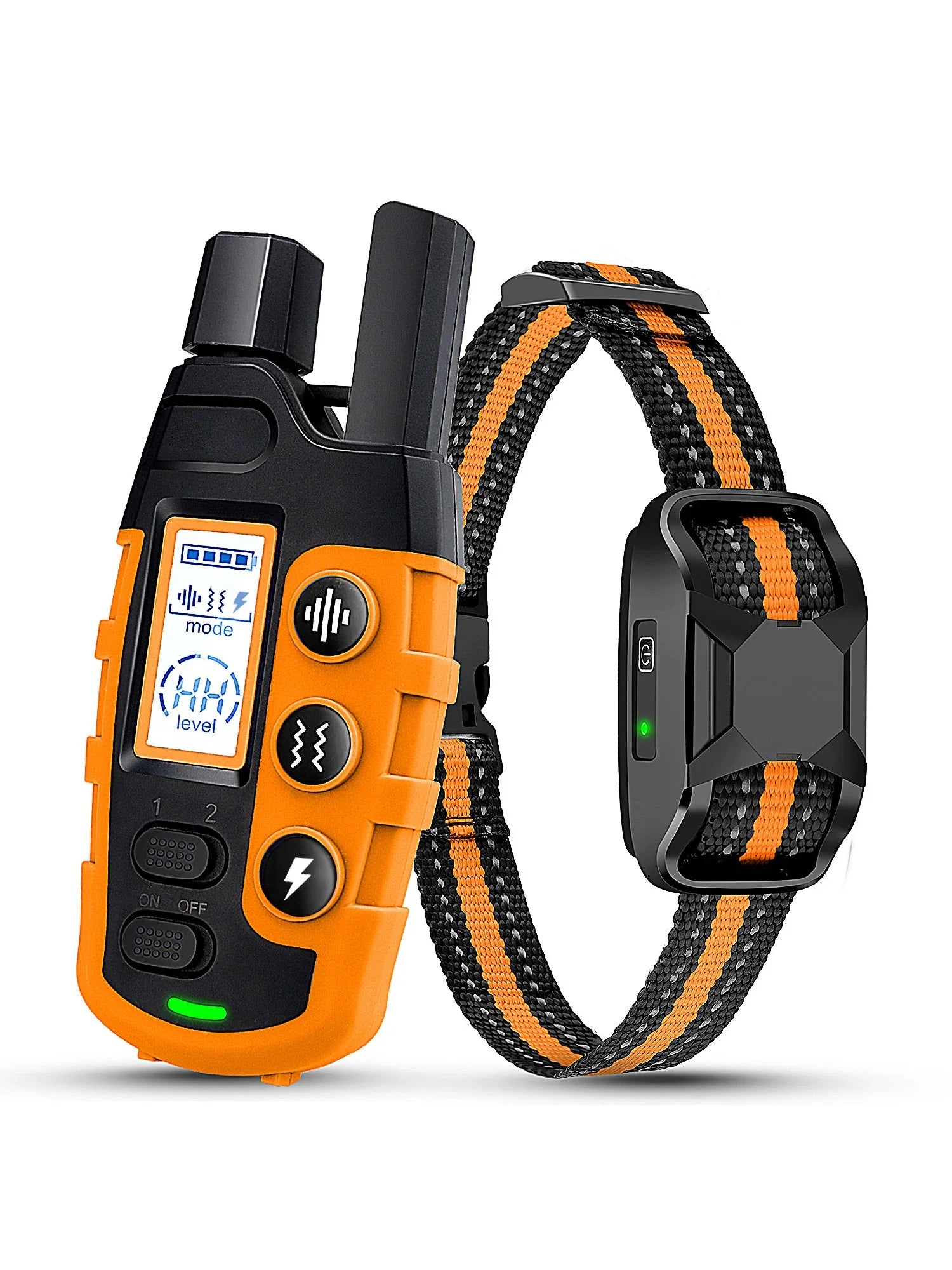 3300Ft Electric Dog Training Collar Remote Control Waterproof Pet BehaviorFor 5-120lbs Puppy With Shock Vibration For 1 Dog 2