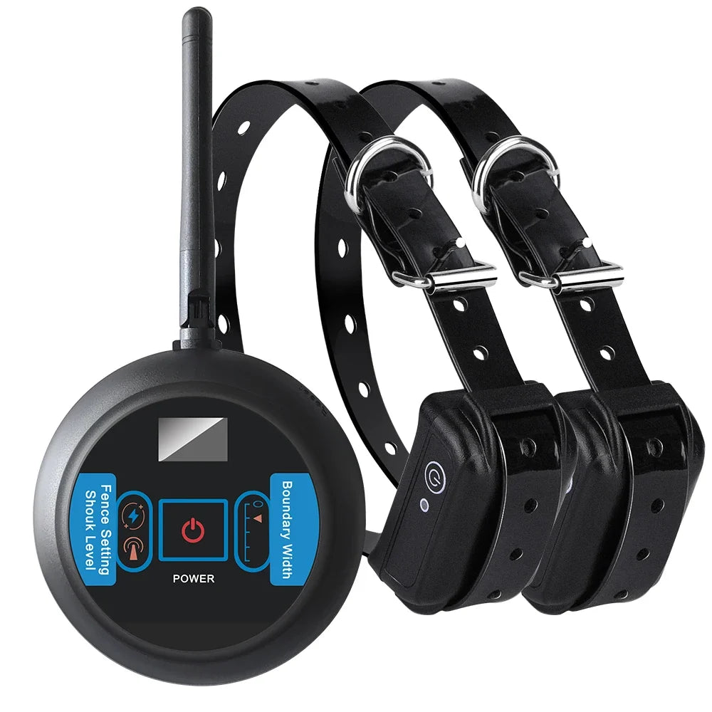 Wireless Dog Fence, Electric Dog Collar Fence,Pet Containment System, Adjustable Warning Strength, Rechargeable, Harmless and Su black