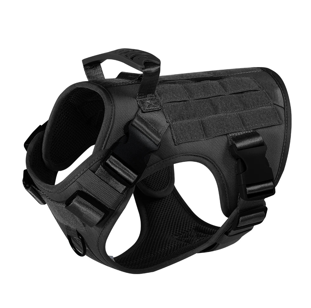Dog Tactical Harness Vest Pet Dog Harness for Medium Large Dogs Reflective Dog Harness No Pull with Durable Soft Handle