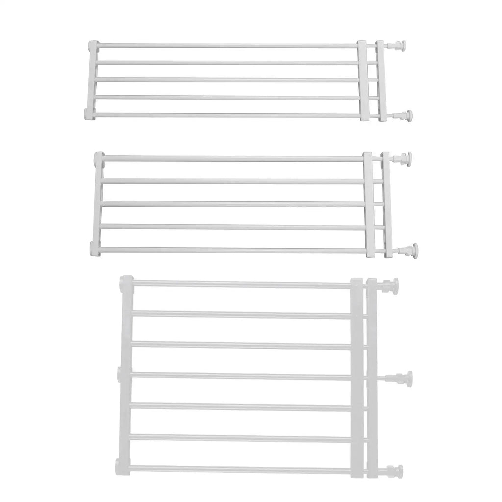 Portable Retractable Pet Dog Gate Protection Adjustable Fence Baby Barrier Stair Gate for Patio Lawn Garden Stairways Doorway Height 42cm