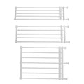 Portable Retractable Pet Dog Gate Protection Adjustable Fence Baby Barrier Stair Gate for Patio Lawn Garden Stairways Doorway Height 42cm