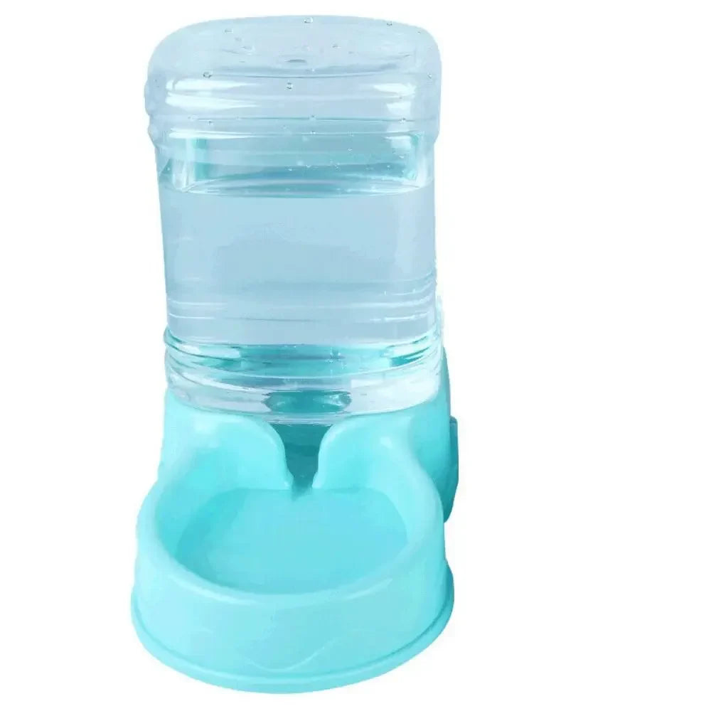 Automatic Pet Feeder & Water Fountain 3.8L (128 fl oz) PP Food Dispenser for Cats & Dogs blue-Waterer