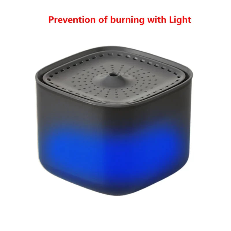 101oz/3L Pet Water Fountain Automatic Induction Circulating Filtering Cat Water Drinker USB Electric Mute Cats Water Dispenser Black Upgrade 3L