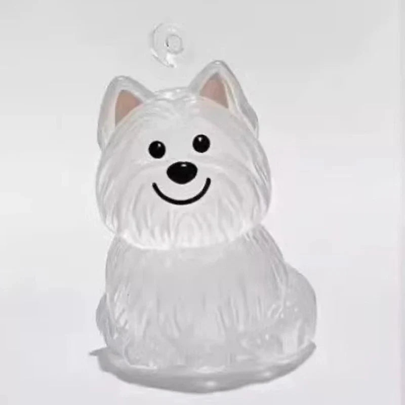 Clear Puppy Hair Memorial Keychain | Pet Fur Keepsake Capsule DIY Pendant A12