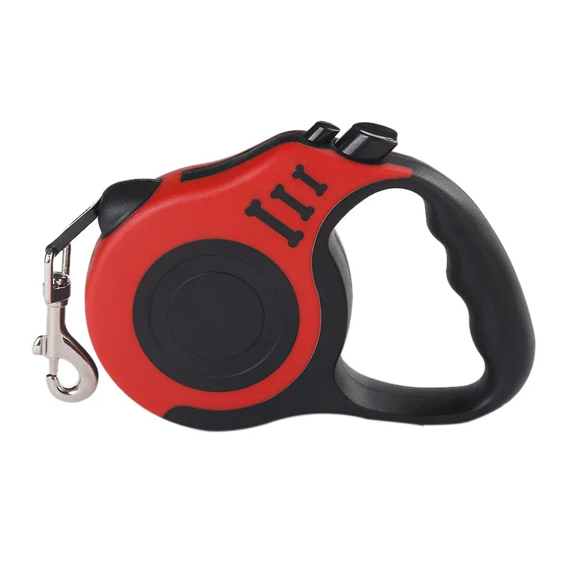3m 5m Dog Leash Strong Nylon Puppy Lead For Small Medium Large Dogs Cats Automatic Retractable Durable Yorkshire Pet Supplies Red
