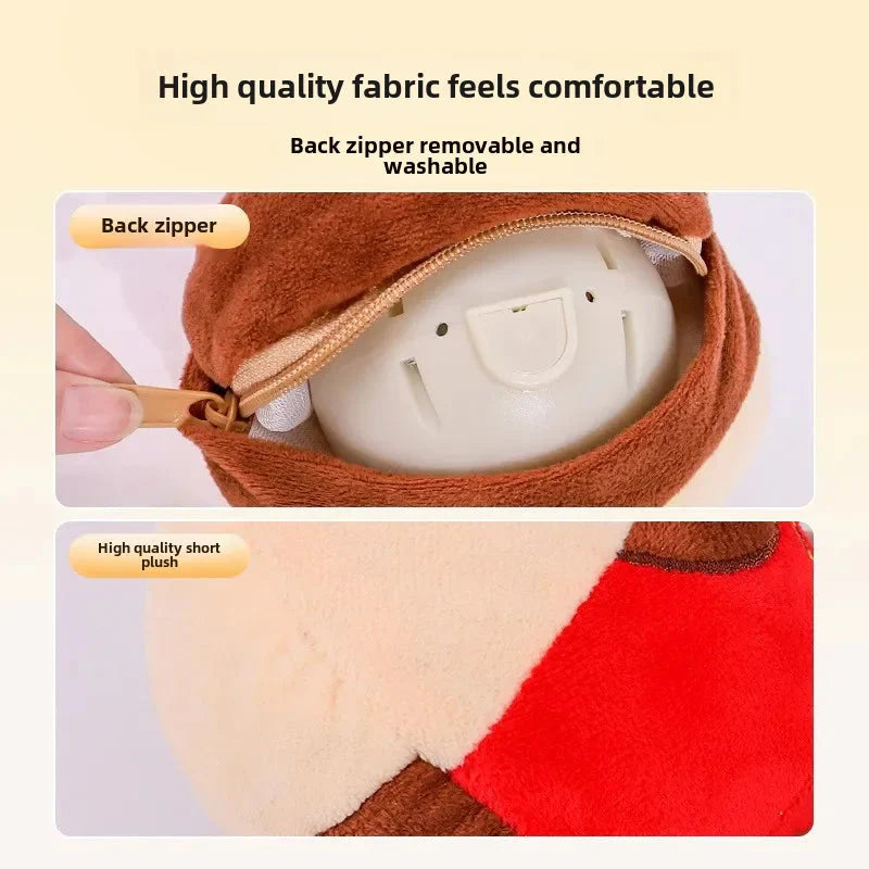 New Dog Toys Interactive Puzzle Electric Plush Jumping Ball USB Rechargeable Clown Cartoon Dog Training Toy Piggy Pet Product