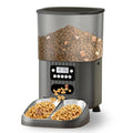 Newly Designed Intelligent 4.5L Cat and Dog Bowl Food Dispenser, Timed Pet Automatic Food Feeding Device black No plug