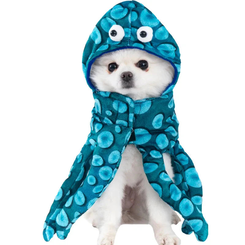 Halloween Dagger Pet Costume - Funny Knife-Holding Dog & Cat Standing Dress for Festival Dress-Up 10