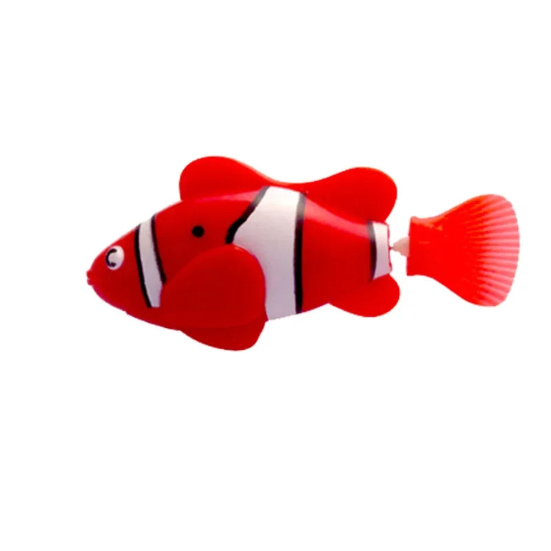 Cat Toy LED Inductive Interactive Swimming Robot Fish Toys Glowing Electric Fishs Stimulate Kitten Hunting Instinct Pet Products Fish M