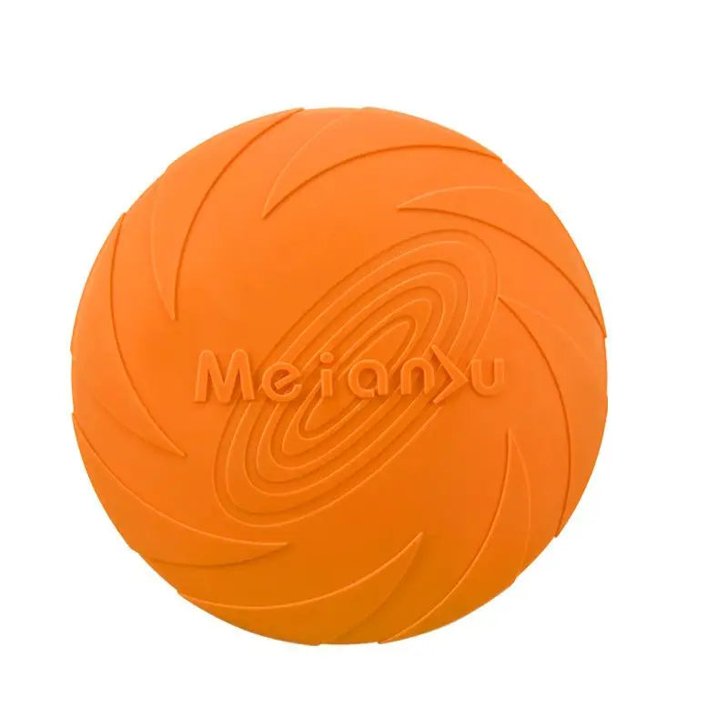 Bite-Resistant Dog Flying Disc — Durable Puppy Training & Outdoor Interactive Fetch Toy orange