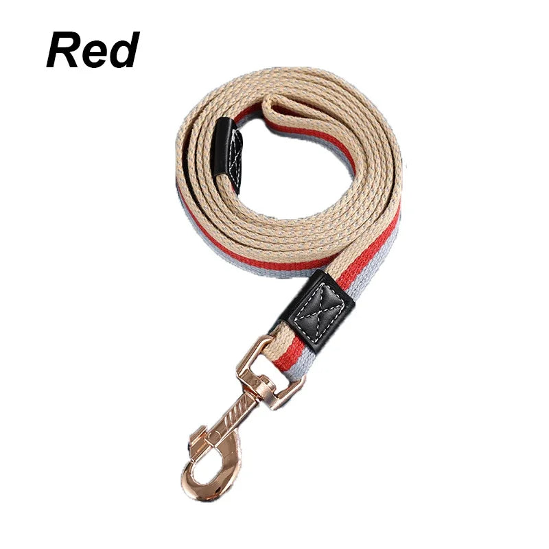 1/2PCS Pet Canvas Leash Leash Leash Dog Walking Leash Dog Chain Dog Leash Dog Leash Dog Training Leash Red-1PCS
