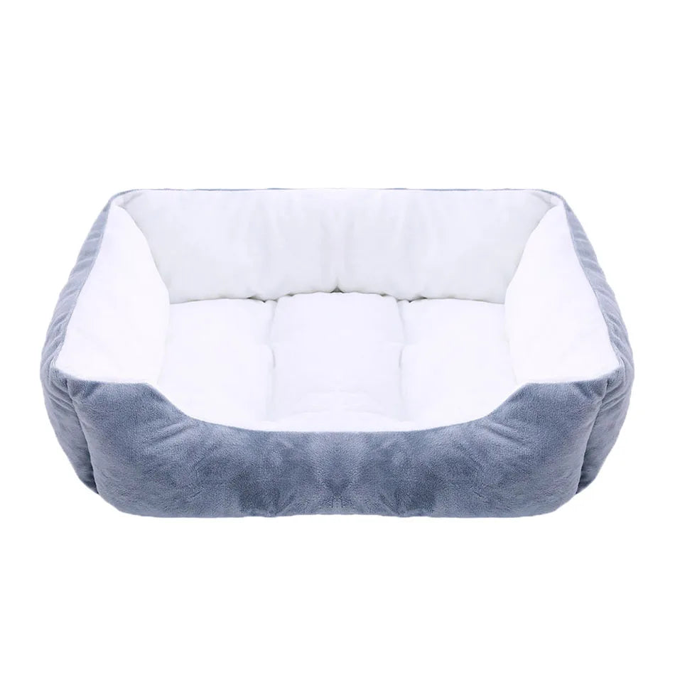 Plush Square Pet Bed for Dogs & Cats, Calming Kennel Sofa Cushion in Multiple Sizes (XS-XXL) cat dog bed 14