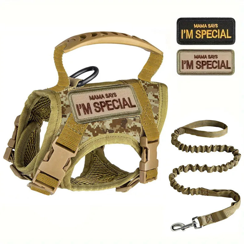 Tactical Military Vest Pet Tactical Training Cat Accessories Cat Dog Harness and Leash Set Kitten Accessories camouflage