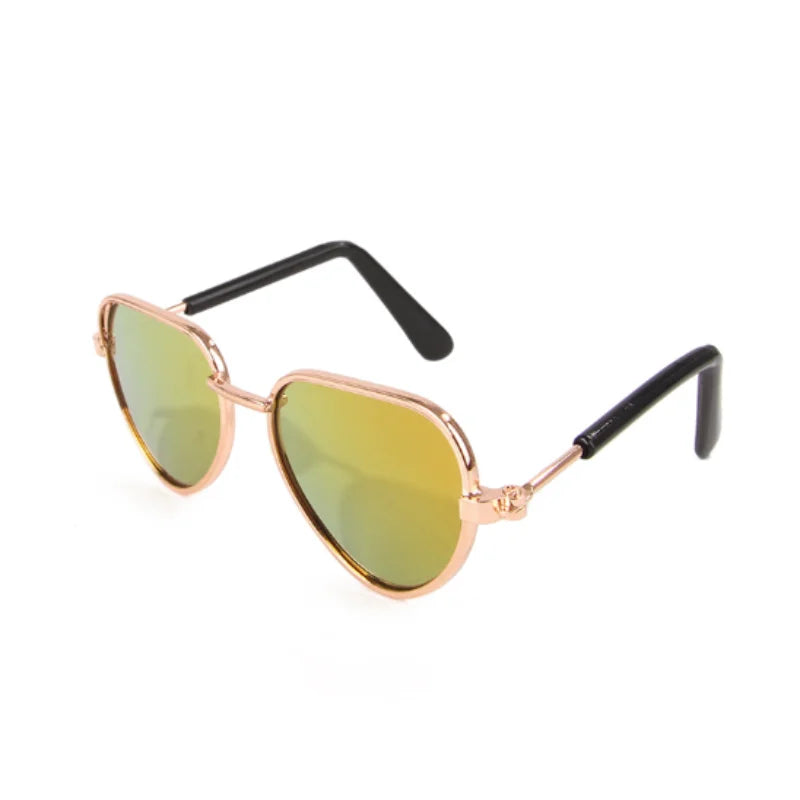 Non-Slip Pet Sunglasses for Cats and Small Dogs, Cute Cat Glasses Cosplay Photo Props Style 4 M
