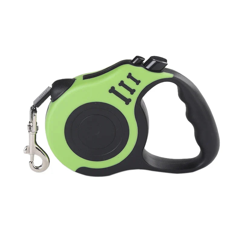 3m 5m Dog Leash Strong Nylon Puppy Lead For Small Medium Large Dogs Cats Automatic Retractable Durable Yorkshire Pet Supplies green