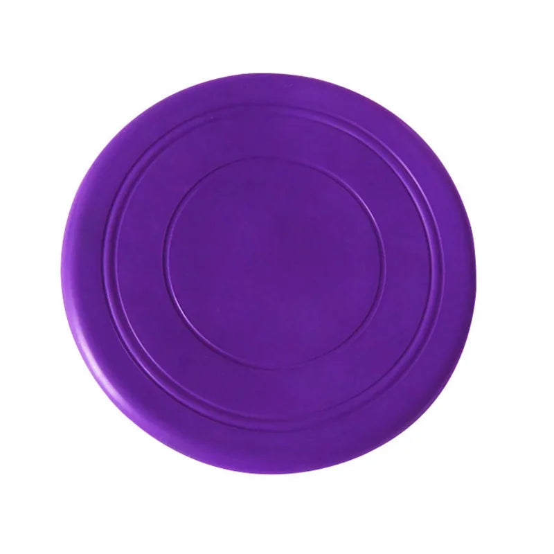 7-Color Silicone Flying Disc Dog & Cat Toy – 7" (17.8 cm) Chew-Resistant Interactive Toy for Puppy Training & Fetch PURPLE