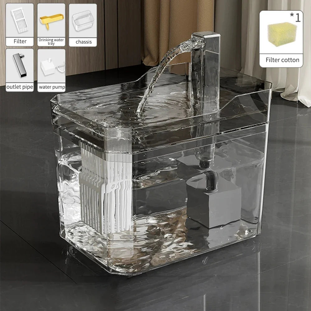 Automatic Recirculating Pet Water Dispenser & Smart Feeder for Cats & Dogs grey China Mainland