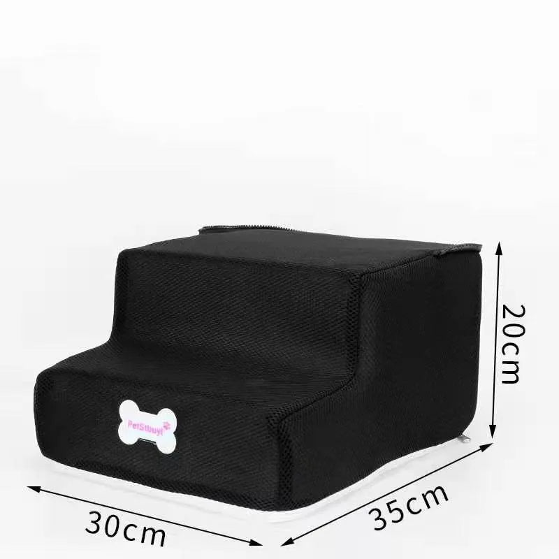3-Step Pet Stairs for Small Dogs and Cats - Removable Washable Non-Slip Ramp Ladder two floors 9 China Mainland