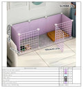 Dog Pet Fence Indoor Isolation Gate Dog Cage Small Dog Iron Guardrail Freely Combinable Cat and Dog Pet Fence Slh088-Z8A