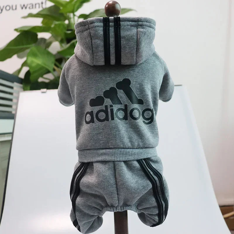 French Bulldog Puppy Costume Jumpsuit for Small and Medium Dogs, Chihuahua Pug Dog Clothes Gray