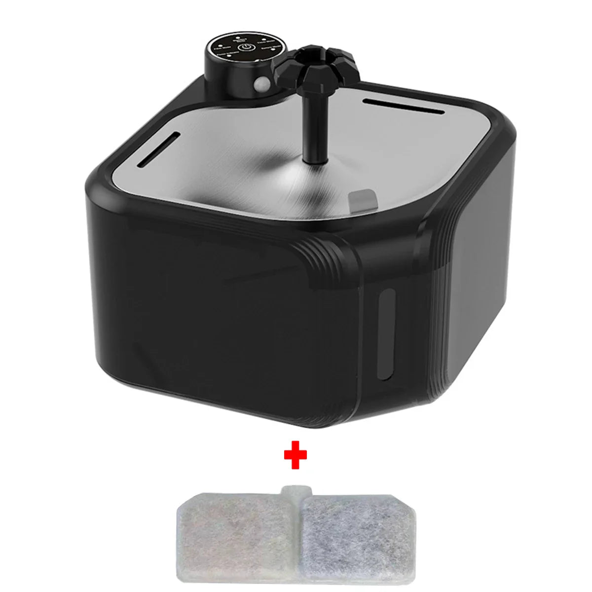 Wireless Automatic Cat Water Fountain 3600mAh 2800ML Pet Water Dispenser For Dog Cat Infrared Sensor Smart Pet Drinkier Fountain Black