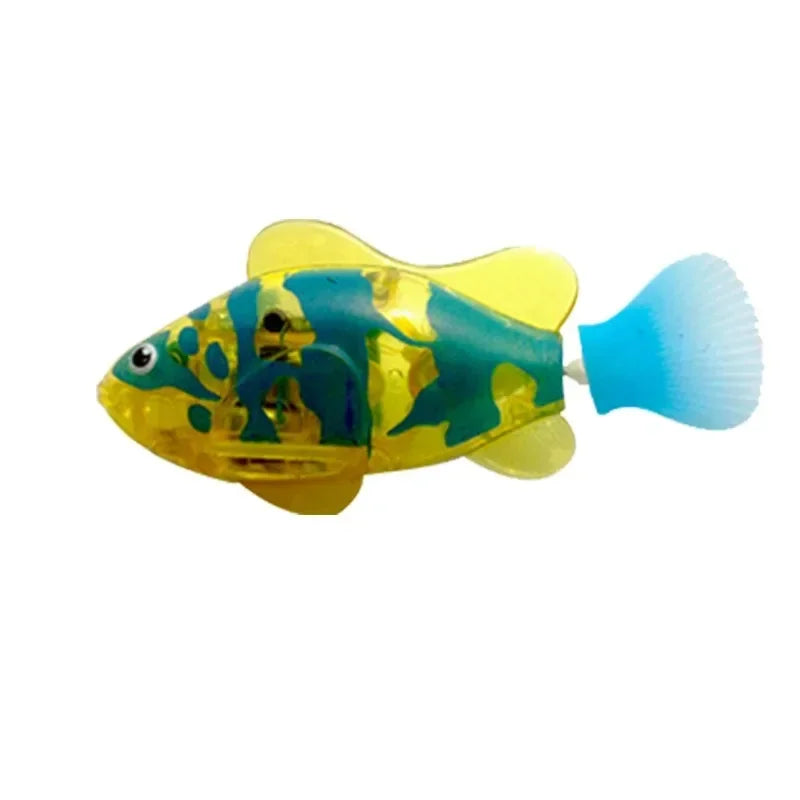 Cat Toy LED Inductive Interactive Swimming Robot Fish Toys Glowing Electric Fishs Stimulate Kitten Hunting Instinct Pet Products Fish I