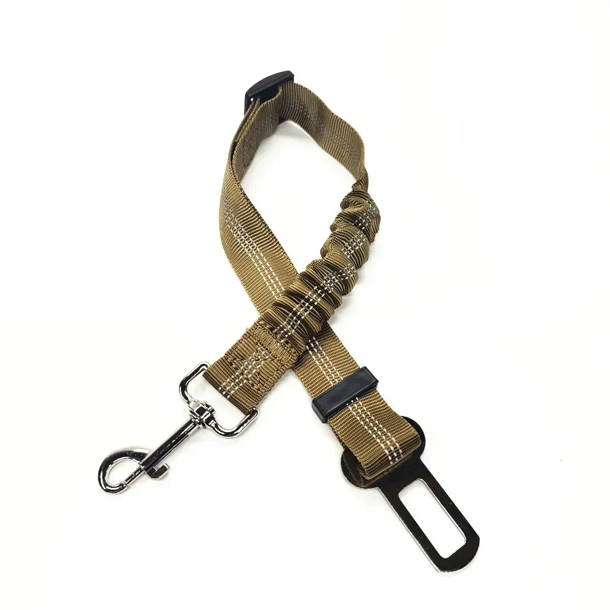 Dog Seat Belt | Quick Release Pet Safety Belt for Car Travel 46-Khaki