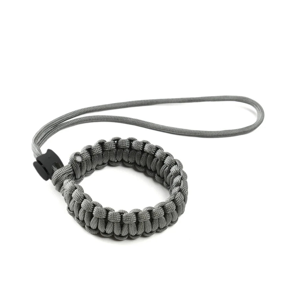 Hands-Free Dog Leash Wrist Strap 22cm (8.6 in) Adjustable Anti-Fall Wristband for Retractable Leashes, Small to Large Dogs & Puppies Gray