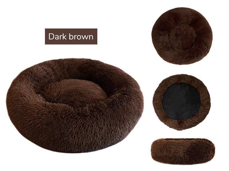 Regular Dog Bed VIP - Breathable Machine-Washable Fiber Pet Bed Mat Dark brown
