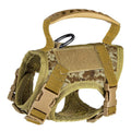 Tactical Cat Harness For Walking Escape Proof Adjustable Pet Vest Harness Soft Mesh With Control Handle For Large Cat Small Dog Camouflage