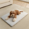 New Summer Ice Silk Cooling Pet Mat Thick Breathable Dog Bed Pad Non-Slip Washable Pet Cooling Sheet for Medium Large Dogs Cats Gray