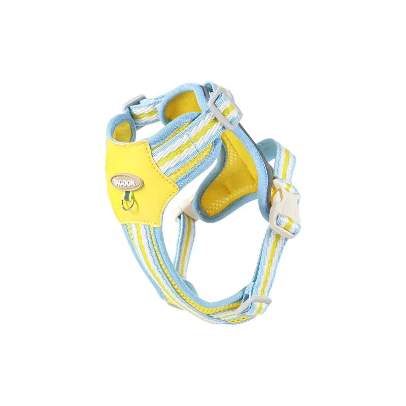 Dog Collars Leash Pet Collar Big Harness Tactical Vest Supplies Pets Dogs Things Small Accessories Cats Puppy Chest Products Yellow China Mainland