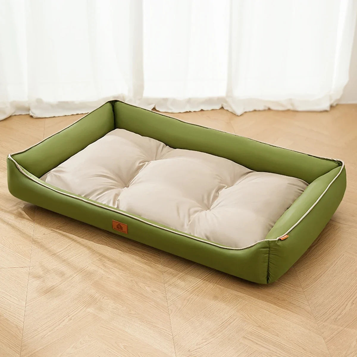Large Dog Bed Waterproof Dog Bed for Big Dogs Summer Cooling Cat Bed Soft Sleeping Pet Mat All Seasons Puppy Mat for Chihuahua Green