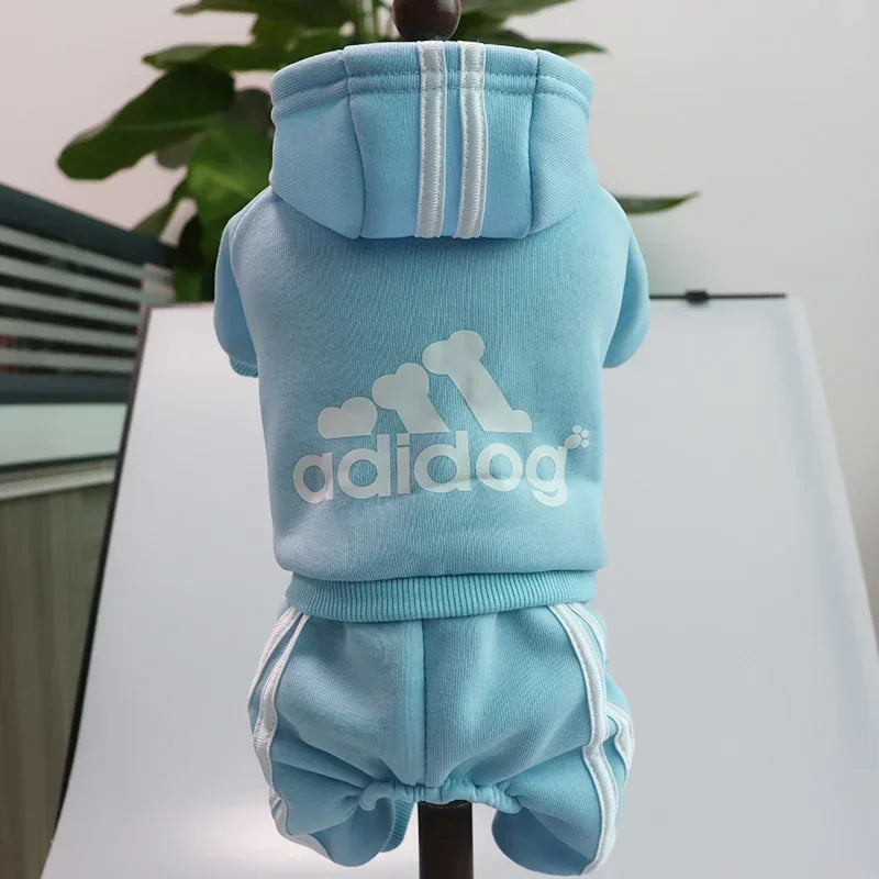French Bulldog Puppy Costume Jumpsuit for Small and Medium Dogs, Chihuahua Pug Dog Clothes Light Blue