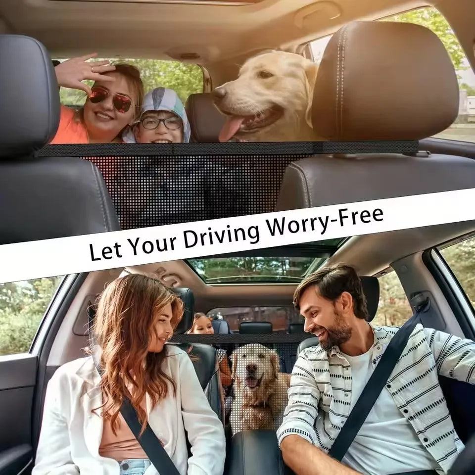 Car Trunk Fence Pet Dog Isolation Protective Net Sturdy Durable Elastic Isolation Nets Pets Safety Fence for Any Vehicle