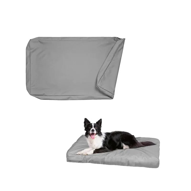 Washable Dog Crate Pad Cover Oxford Cloth Waterproof Dog Bed Cover for Puppy Kitten Replacement Pet Supplies (Only Covers)