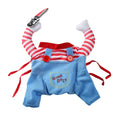 Dog Clothes For Small Medium Dogs Cats Christmas Funny Puppy Dressed Up Cosplay Costumes Chihuahua Yorkshire Pug Pet Clothing Red (Without Hair)