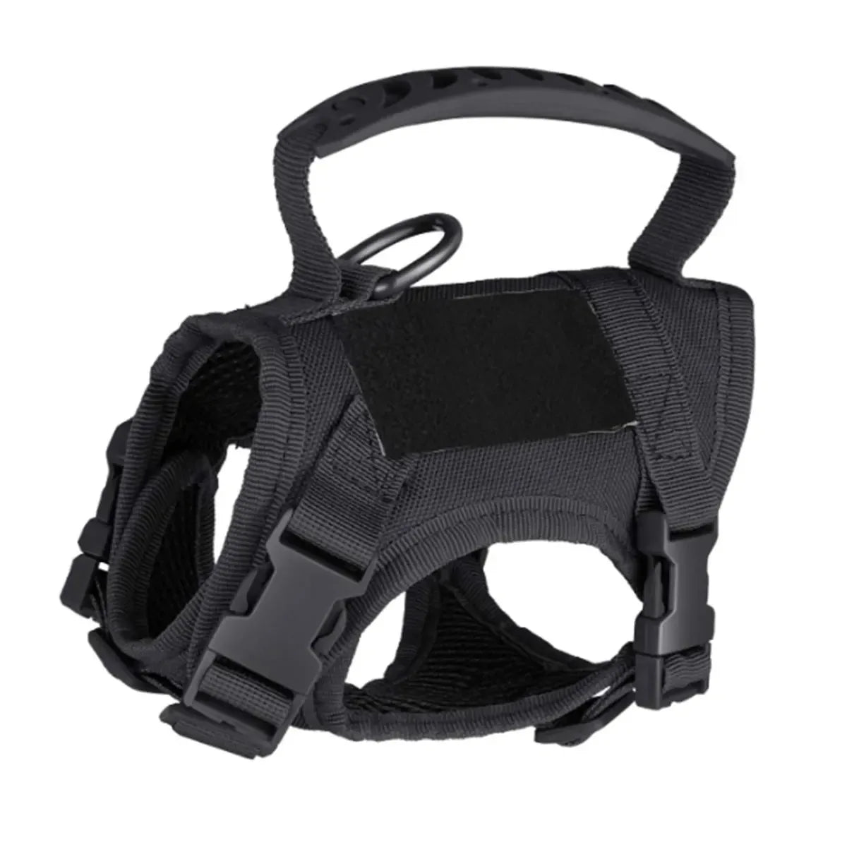 Tactical Cat Harness For Walking Escape Proof Adjustable Pet Vest Harness Soft Mesh With Control Handle For Large Cat Small Dog Black