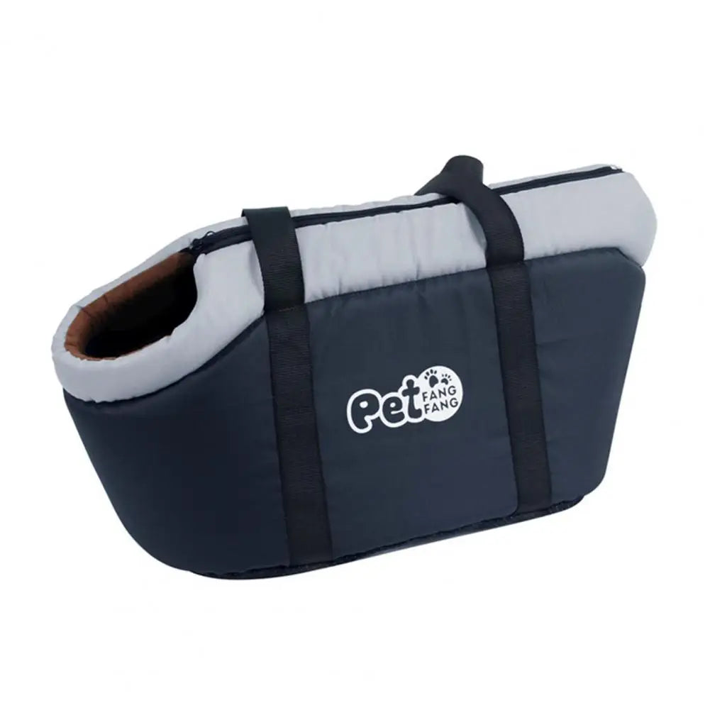 Soft-Sided Pet Carrier Tote – Breathable Adjustable Fabric Cat & Small Dog Carrier (S/L, Up to 10 lb / 4.5 kg) black